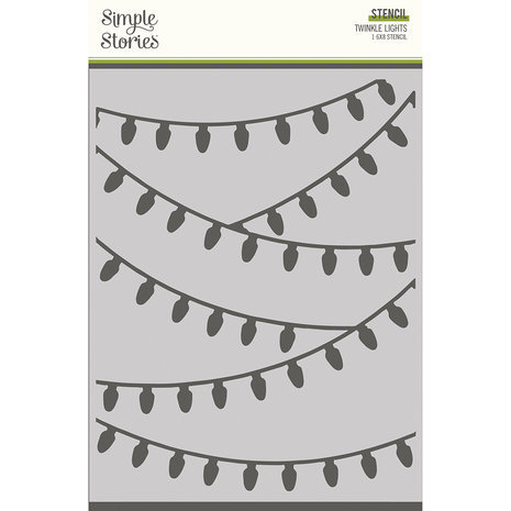 Simple Stories Simple Vintage Christmas Lodge Stencil Twinkle Lights (18432) Simple Stories Simple Vintage Christmas Lodge Stencil Twinkle Lights (18432)