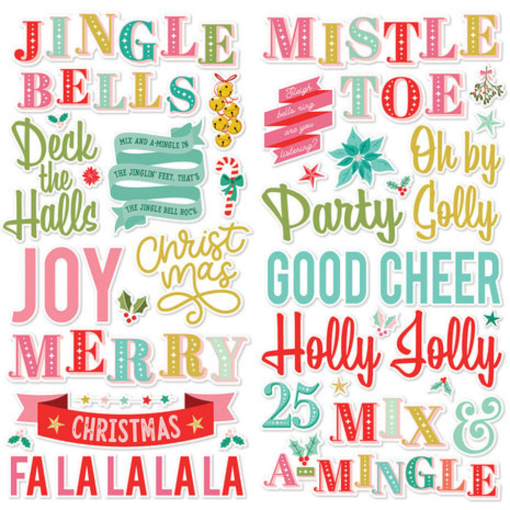 Simple Stories Mix & A-Mingle Foam Stickers (18521)