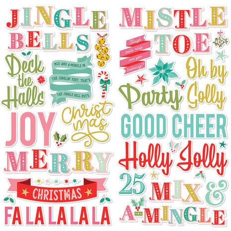 Simple Stories Mix & A-Mingle Foam Stickers (18521)