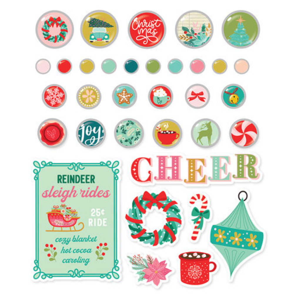 Simple Stories Mix & A-Mingle Decorative Brads (18523) Simple Stories Mix & A-Mingle Decorative Brads (18523)