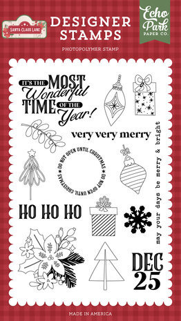 Echo Park Santa Claus Lane Very Very Merry Clear Stamps (SCL287044) Echo Park Santa Claus Lane Very Very Merry Clear Stamps (SCL287044)