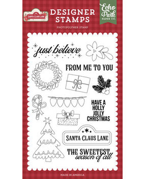 Echo Park Santa Claus Lane Just Believe Clear Stamps (SCL287045) Echo Park Santa Claus Lane Just Believe Clear Stamps (SCL287045)