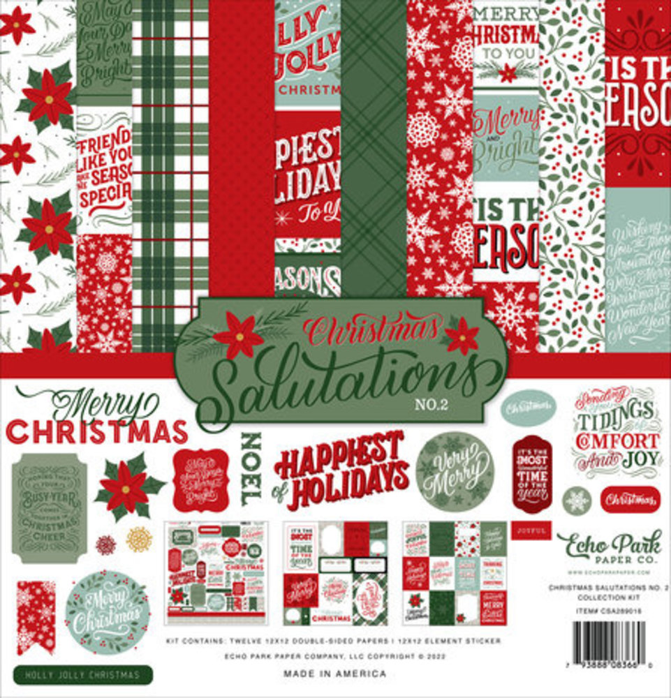 Echo Park Christmas Salutations No. 2 12x12 Inch Collection Kit (CSA289016) Echo Park Christmas Salutations No. 2 12x12 Inch Collection Kit (CSA289016)