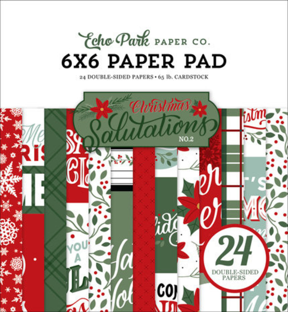 Echo Park Christmas Salutations No. 2 6x6 Inch Paper Pad (CSA289023) Echo Park Christmas Salutations No. 2 6x6 Inch Paper Pad (CSA289023)