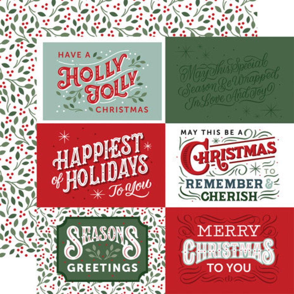 Echo Park Christmas Salutations No. 2 6x6 Inch Paper Pad (CSA289023) Echo Park Christmas Salutations No. 2 6x6 Inch Paper Pad (CSA289023)