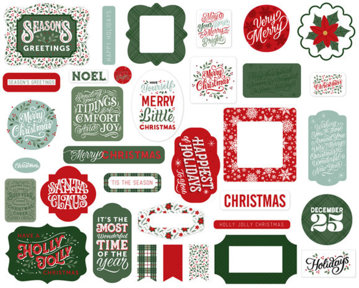 Echo Park Christmas Salutations No. 2 Ephemera (CSA289024) Echo Park Christmas Salutations No. 2 Ephemera (CSA289024)