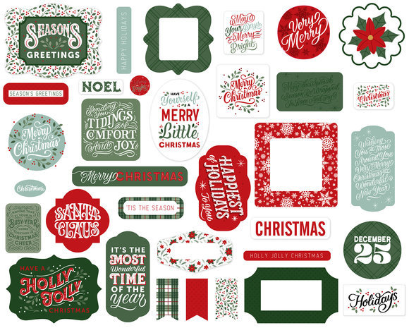 Echo Park Christmas Salutations No. 2 Ephemera (CSA289024) Echo Park Christmas Salutations No. 2 Ephemera (CSA289024)