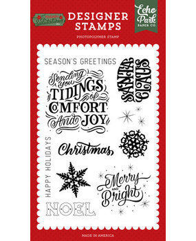 Echo Park Christmas Salutations No. 2 Sending You Tidings Clear Stamps (CSA289040) Echo Park Christmas Salutations No. 2 Sending You Tidings Clear Stamps (CSA289040)