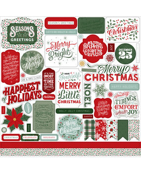 Echo Park Christmas Salutations No. 2 12x12 Inch Element Sticker (CSA289014) Echo Park Christmas Salutations No. 2 12x12 Inch Element Sticker (CSA289014)