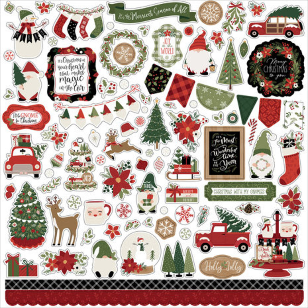 Echo Park Gnome For Christmas 12x12 Inch Collection Kit (GFC290016) Echo Park Gnome For Christmas 12x12 Inch Collection Kit (GFC290016)