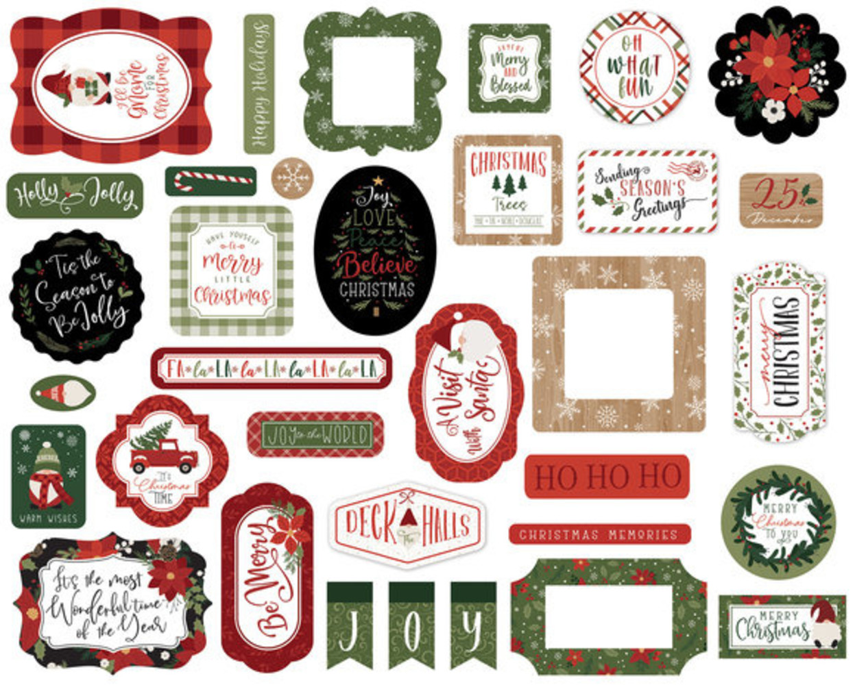 Echo Park Gnome For Christmas Ephemera (GFC290024) Echo Park Gnome For Christmas Ephemera (GFC290024)