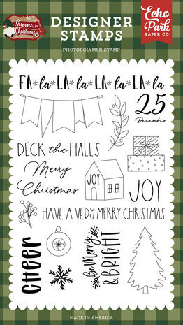 Echo Park Gnome For Christmas Cheer Clear Stamps (GFC290044) Echo Park Gnome For Christmas Cheer Clear Stamps (GFC290044)