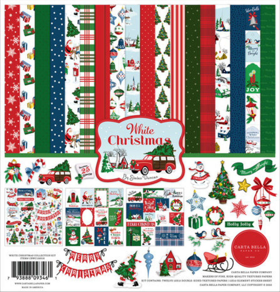 Carta Bella White Christmas 12x12 Inch Collection Kit (CBWC156016) Carta Bella White Christmas 12x12 Inch Collection Kit (CBWC156016)