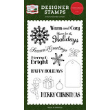 Carta Bella White Christmas Home For the Holidays Clear Stamps (CBWC156044)