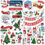 Carta Bella White Christmas 12x12 Inch Element Sticker (CBWC156014)