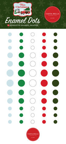 Carta Bella White Christmas Enamel Dots (CBWC156028)