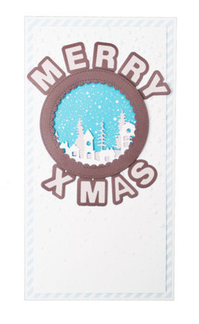 Creative Craftlab Essentials Dies Merry X Mas Shaker Circle (CCL-ES-CD405)