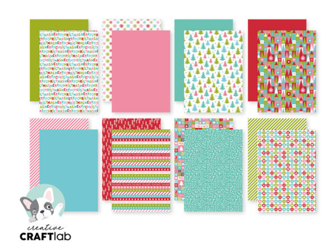 Creative Craftlab Friendz Holly Jolly A5 Paper Pad (CCL-FR-PP57)