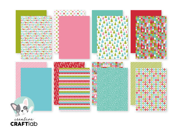 Creative Craftlab Friendz Holly Jolly A5 Paper Pad (CCL-FR-PP57)