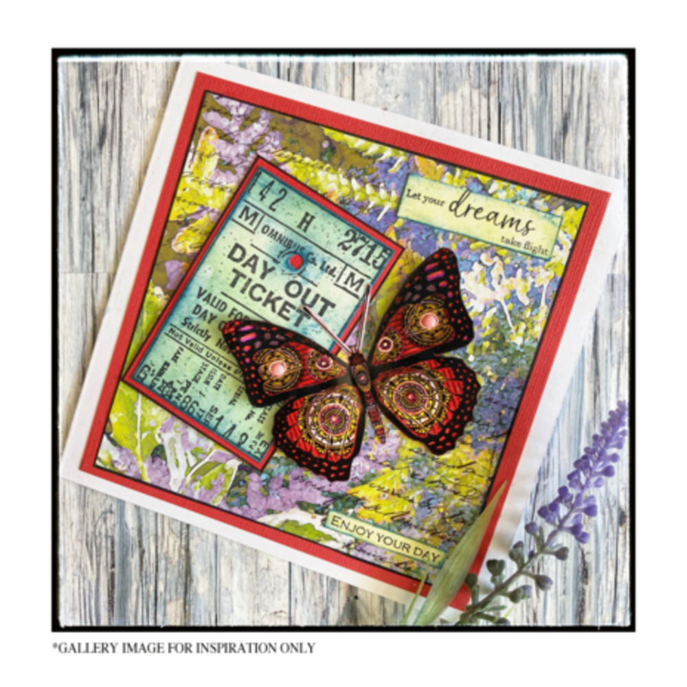 Crafty Individuals Butterfly and Rose Unmounted Rubber Stamps (CI-606) Crafty Individuals Butterfly and Rose Unmounted Rubber Stamps (CI-606)