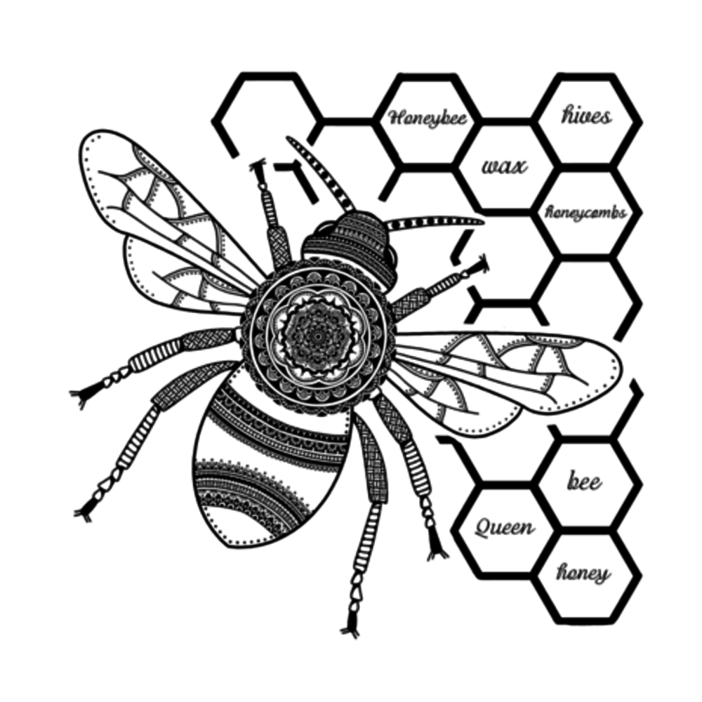 Crafty Individuals Honeybee Unmounted Rubber Stamps (CI-607)