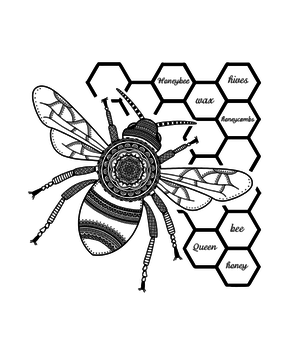 Crafty Individuals Honeybee Unmounted Rubber Stamps (CI-607)