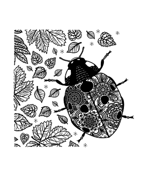 Crafty Individuals Ladybird Unmounted Rubber Stamps (CI-608)