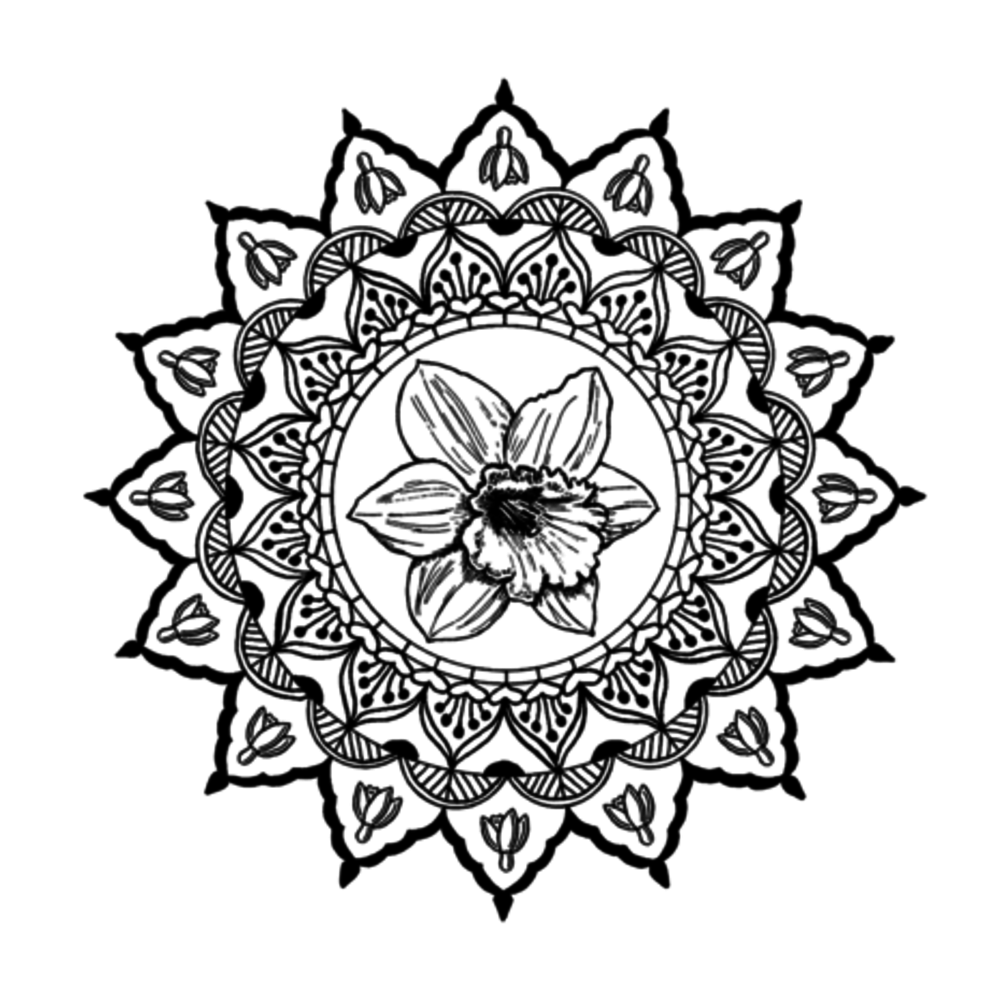 Crafty Individuals Spring Mandala Unmounted Rubber Stamps (CI-609) Crafty Individuals Spring Mandala Unmounted Rubber Stamps (CI-609)