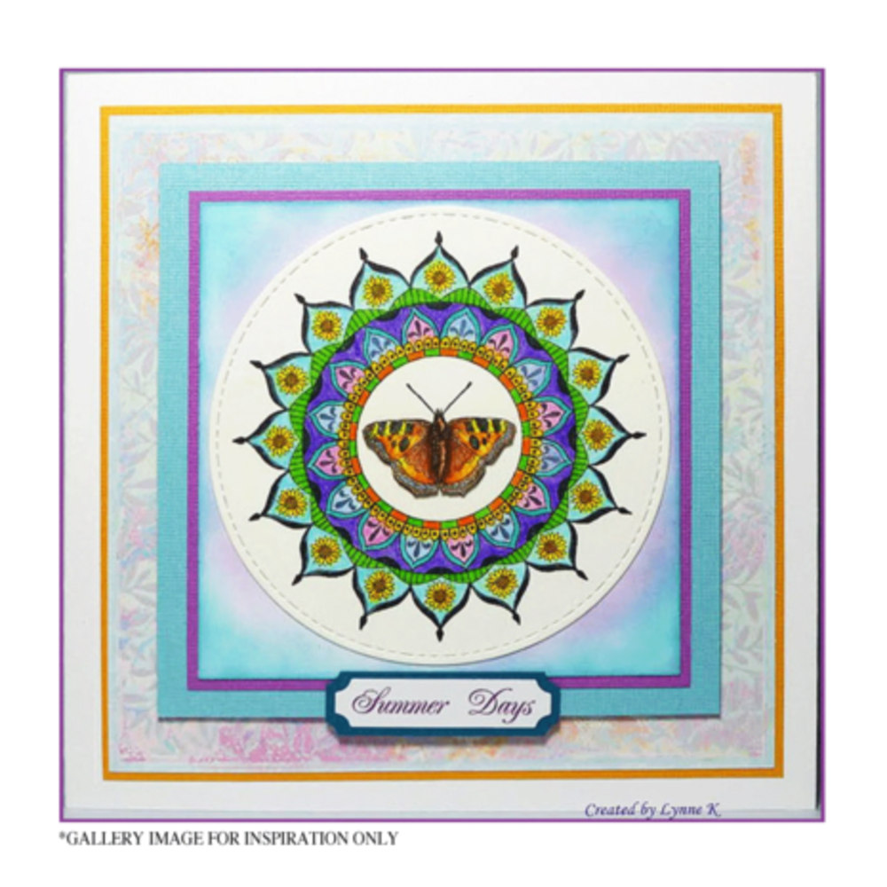 Crafty Individuals Summer Mandala Unmounted Rubber Stamps (CI-610) Crafty Individuals Summer Mandala Unmounted Rubber Stamps (CI-610)