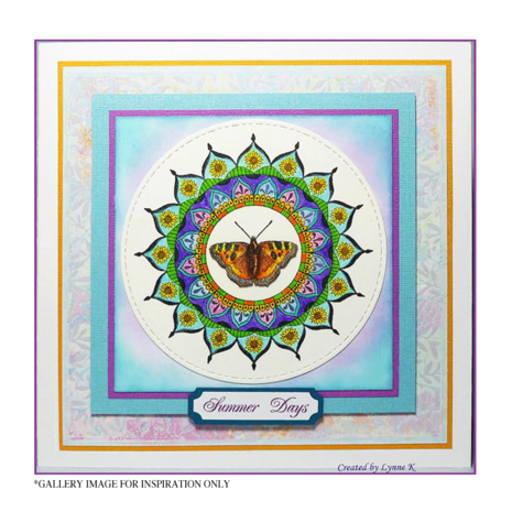 Crafty Individuals Summer Mandala Unmounted Rubber Stamps (CI-610) Crafty Individuals Summer Mandala Unmounted Rubber Stamps (CI-610)