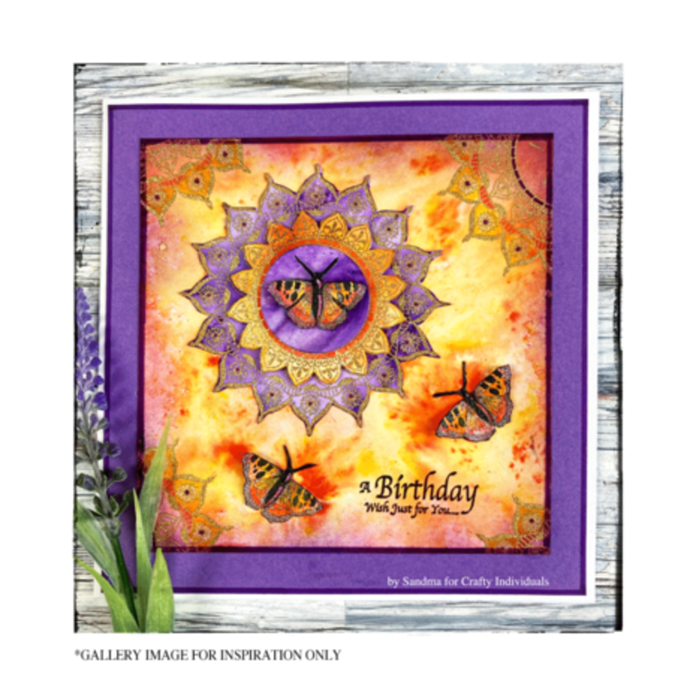 Crafty Individuals Summer Mandala Unmounted Rubber Stamps (CI-610) Crafty Individuals Summer Mandala Unmounted Rubber Stamps (CI-610)