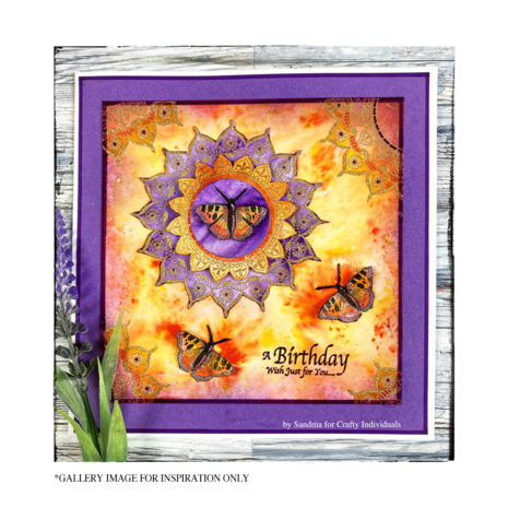 Crafty Individuals Summer Mandala Unmounted Rubber Stamps (CI-610) Crafty Individuals Summer Mandala Unmounted Rubber Stamps (CI-610)