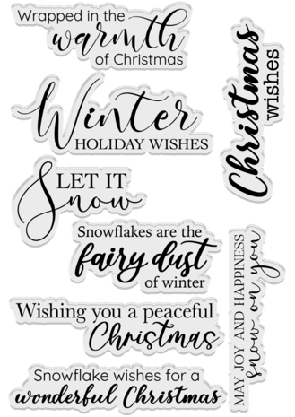 Crafter's Companion Winter's Sparkle Clear Stamps Winter Holiday Wishes (S-WISP-ST-CA-WIHW) Crafter's Companion Winter's Sparkle Clear Stamps Winter Holiday Wishes (S-WISP-ST-CA-WIHW)