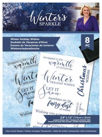 Crafter's Companion Winter's Sparkle Clear Stamps Winter Holiday Wishes (S-WISP-ST-CA-WIHW) Crafter's Companion Winter's Sparkle Clear Stamps Winter Holiday Wishes (S-WISP-ST-CA-WIHW)