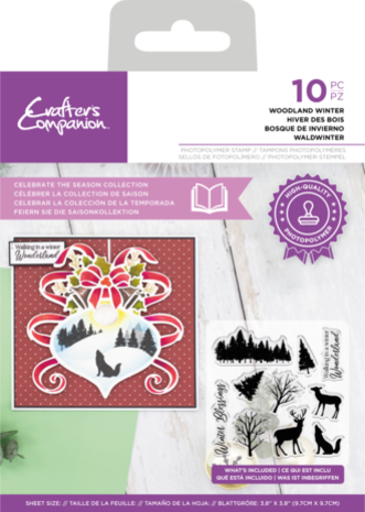Crafter's Companion Celebrate the Season Clear Stamp Woodland Winter (CC-STP-WOODWIN) Crafter's Companion Celebrate the Season Clear Stamp Woodland Winter (CC-STP-WOODWIN)
