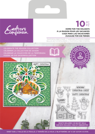 Crafter's Companion Celebrate the Season Clear Stamp Home for the Holiday (CC-STP-HFTHOL) Crafter's Companion Celebrate the Season Clear Stamp Home for the Holiday (CC-STP-HFTHOL)