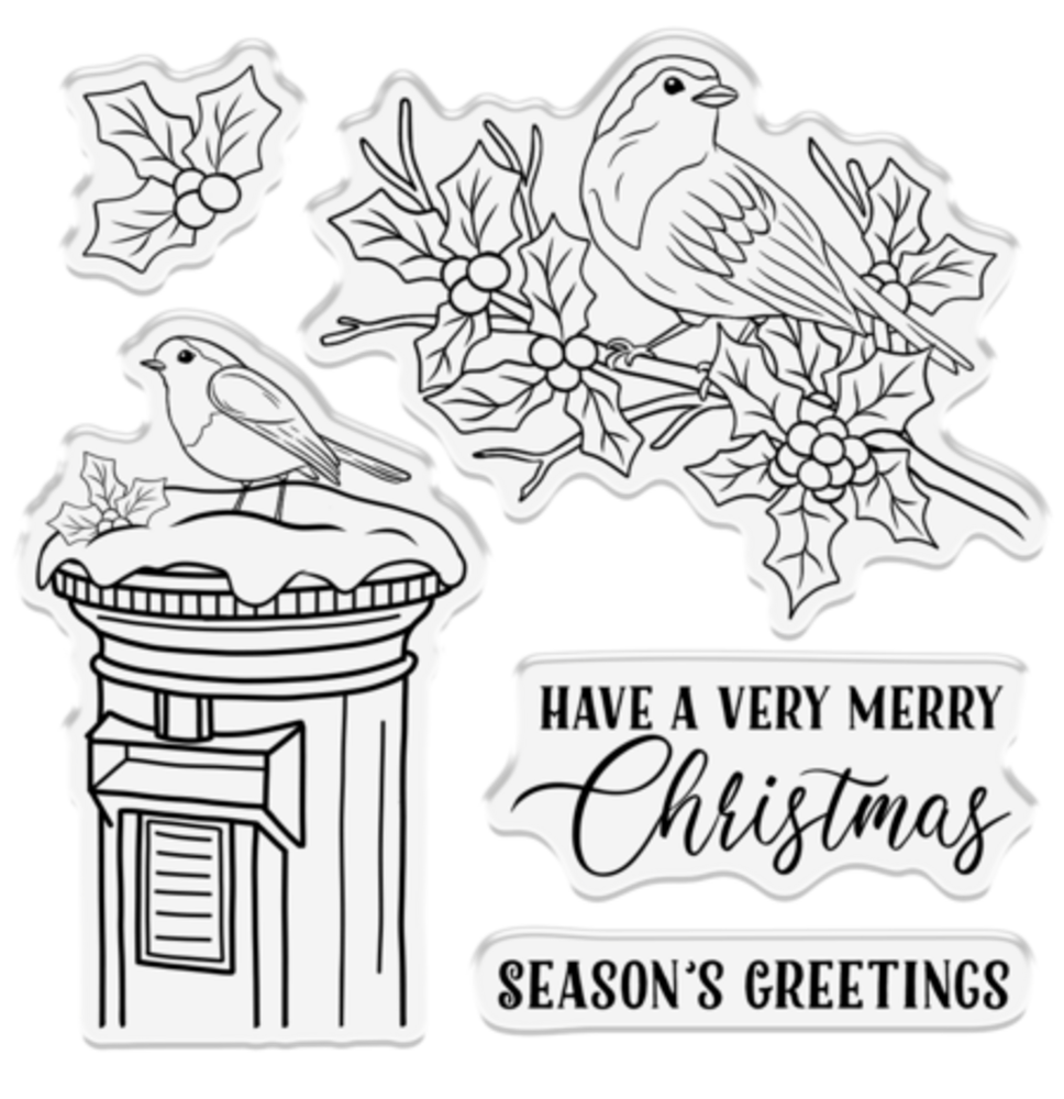 Crafter's Companion Celebrate the Season Clear Stamp Festive Birds (CC-STP-FESTBIRD) Crafter's Companion Celebrate the Season Clear Stamp Festive Birds (CC-STP-FESTBIRD)