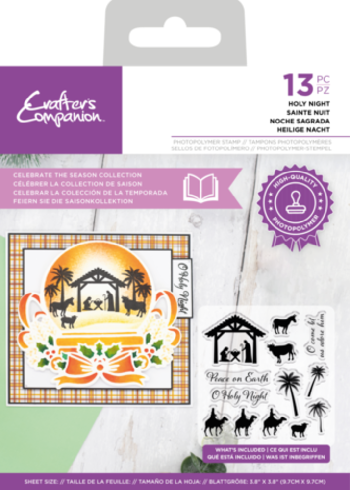 Crafter's Companion Celebrate the Season Clear Stamp Holy Night (CC-STP-HOLNIGHT)