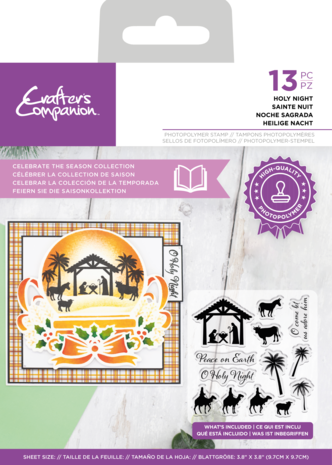 Crafter's Companion Celebrate the Season Clear Stamp Holy Night (CC-STP-HOLNIGHT)