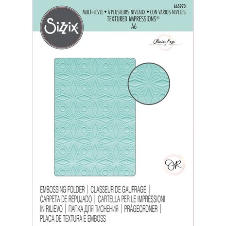 Sizzix Multi-Level Textured Impressions Geo Crystals (665970)