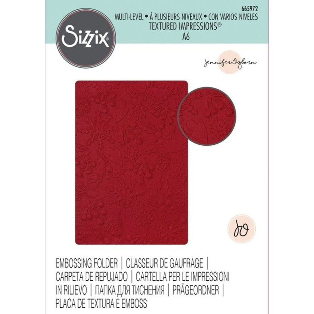 Sizzix Multi-Level Textured Impressions Winter Pattern (665972)