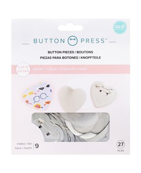 We R Memory Keepers Button Press Heart Refill Pack (661352)