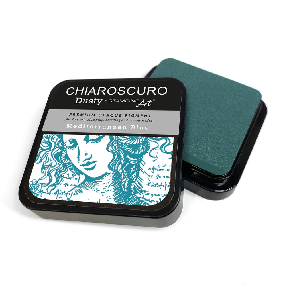 Ciao Bella Papercrafting Chiaroscuro Dusty Ink Pad Mediterranean Blue (PKD122)