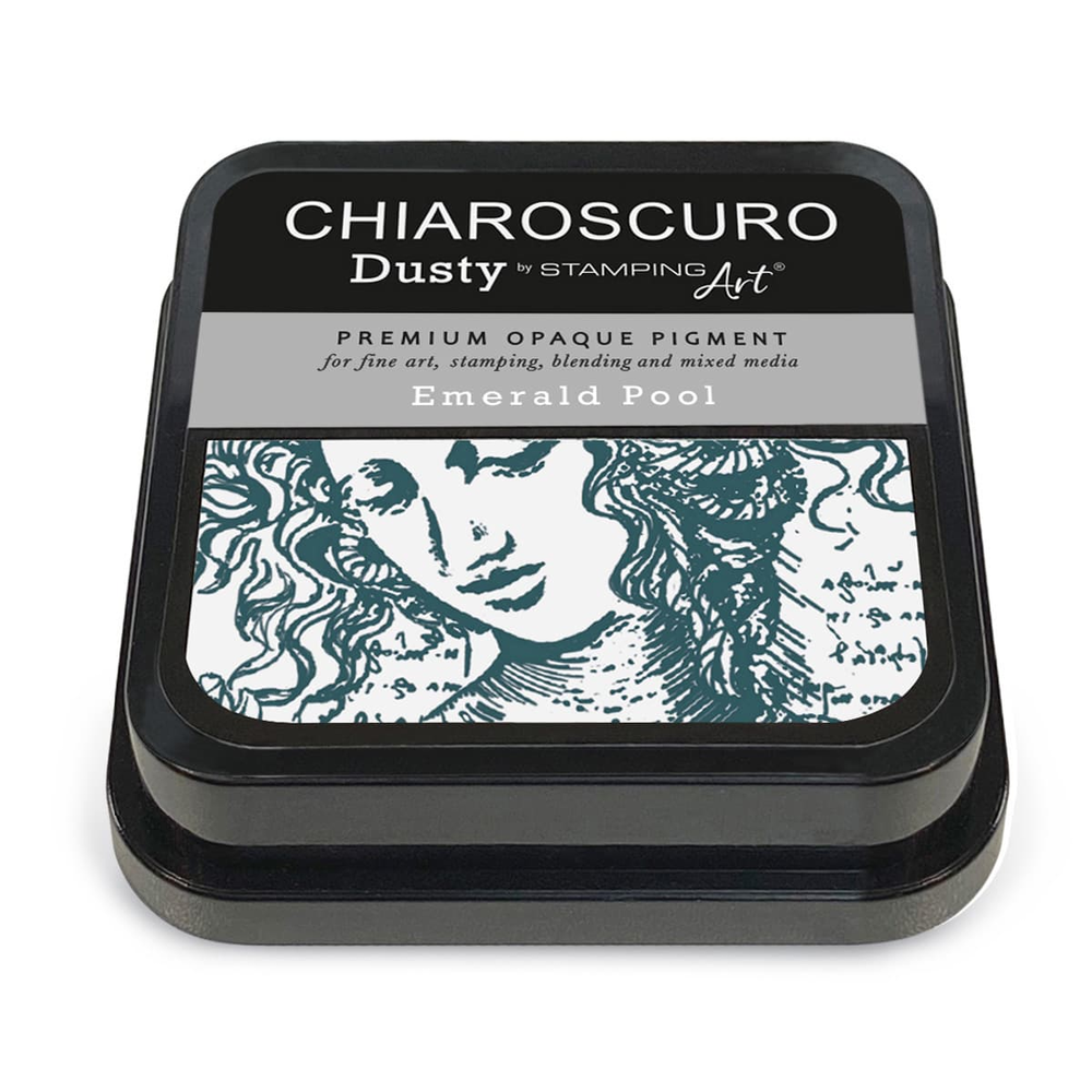Ciao Bella Papercrafting Chiaroscuro Dusty Ink Pad Emerald Pool (PKD125) Ciao Bella Papercrafting Chiaroscuro Dusty Ink Pad Emerald Pool (PKD125)