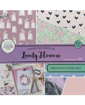 Craft Universe Lovely Flowers 6x6 Inch Paper Pad (3010089) Craft Universe Lovely Flowers 6x6 Inch Paper Pad (3010089)