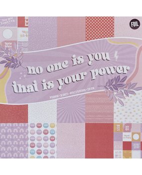 Craft Sensations No One is You, That is Your Power 12x12 Inch Paper Pad (CR0237/22A2) Craft Sensations No One is You, That is Your Power 12x12 Inch Paper Pad (CR0237/22A2)