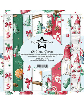 Paper Favourites Christmas Gnome 12x12 Inch Paper Pack (PF418) Paper Favourites Christmas Gnome 12x12 Inch Paper Pack (PF418)