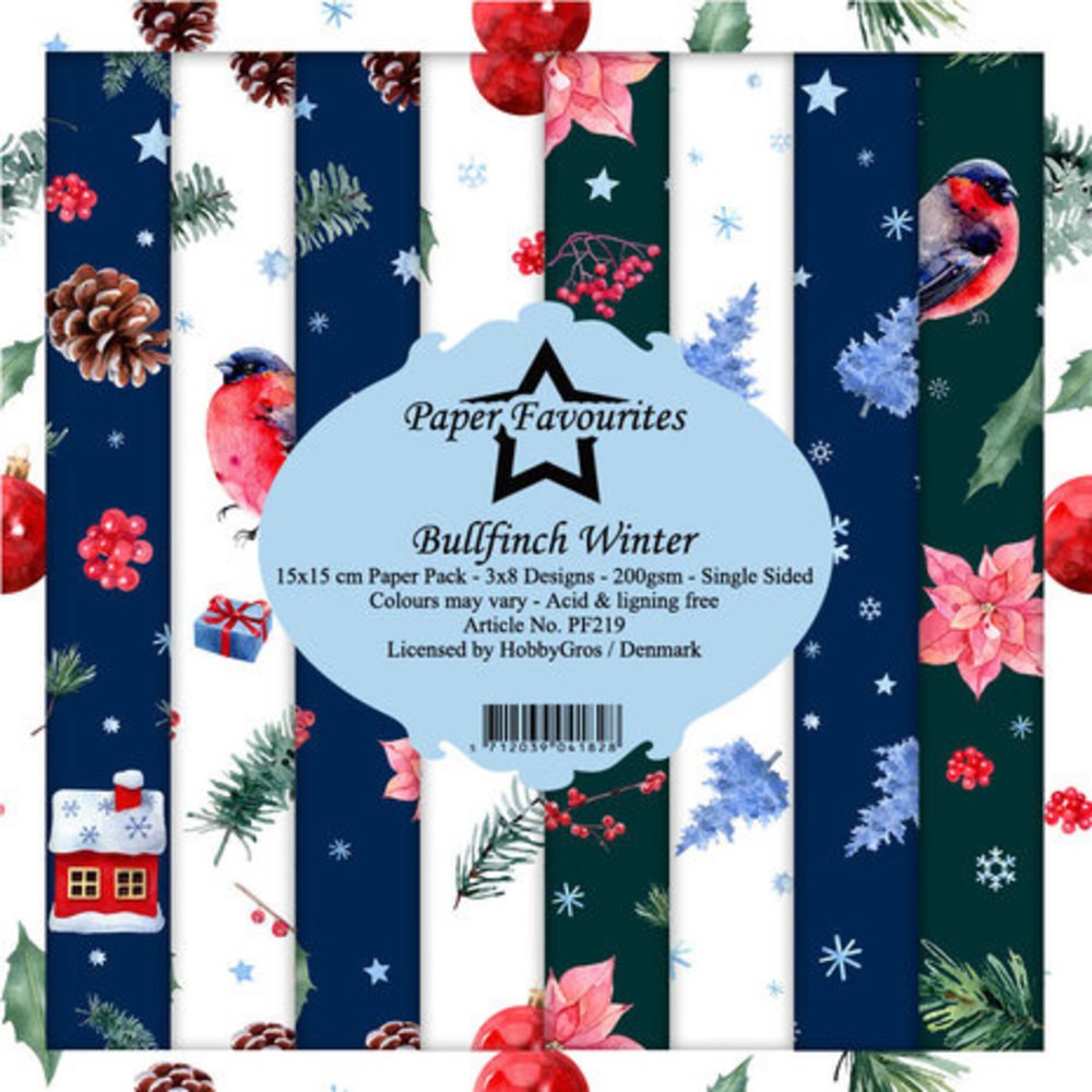 Paper Favourites Bullfinch Winter 6x6 Inch Paper Pack (PF219) Paper Favourites Bullfinch Winter 6x6 Inch Paper Pack (PF219)