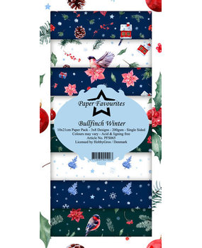 Paper Favourites Bullfinch Winter Slimline Paper Pack (PFS065)*