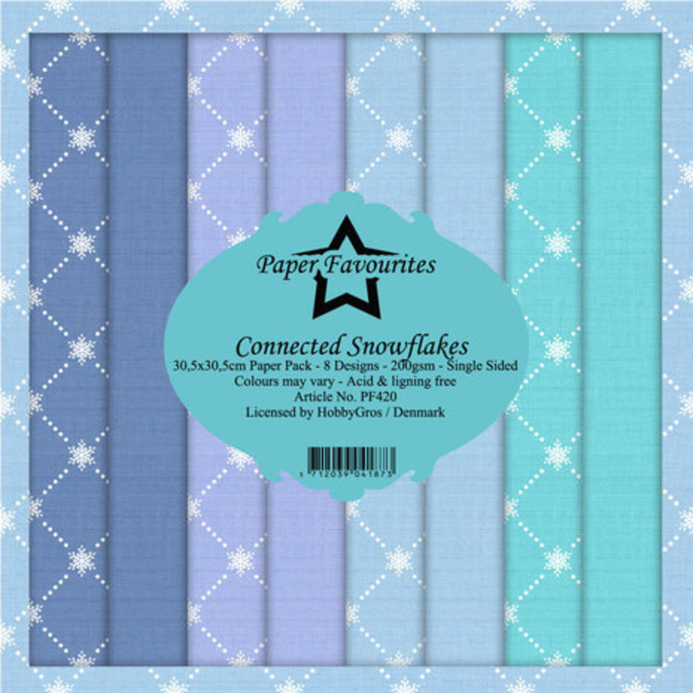 Paper Favourites Connected Snowflakes 12x12 Inch Paper Pack (PF420) Paper Favourites Connected Snowflakes 12x12 Inch Paper Pack (PF420)